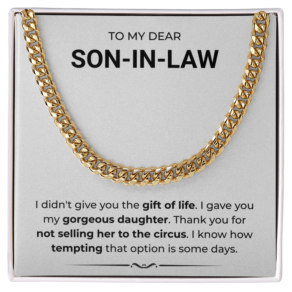 To My Son-in-law – "You're Her Rock, and a Blessing to Our Family" A Sentimental Jewelry Surprise