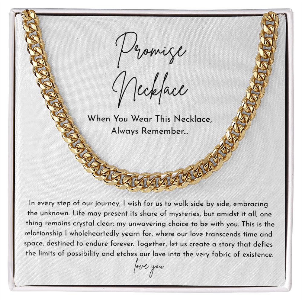 Sentimental Gift for Promise – "Our Love Transcends Time" Necklace