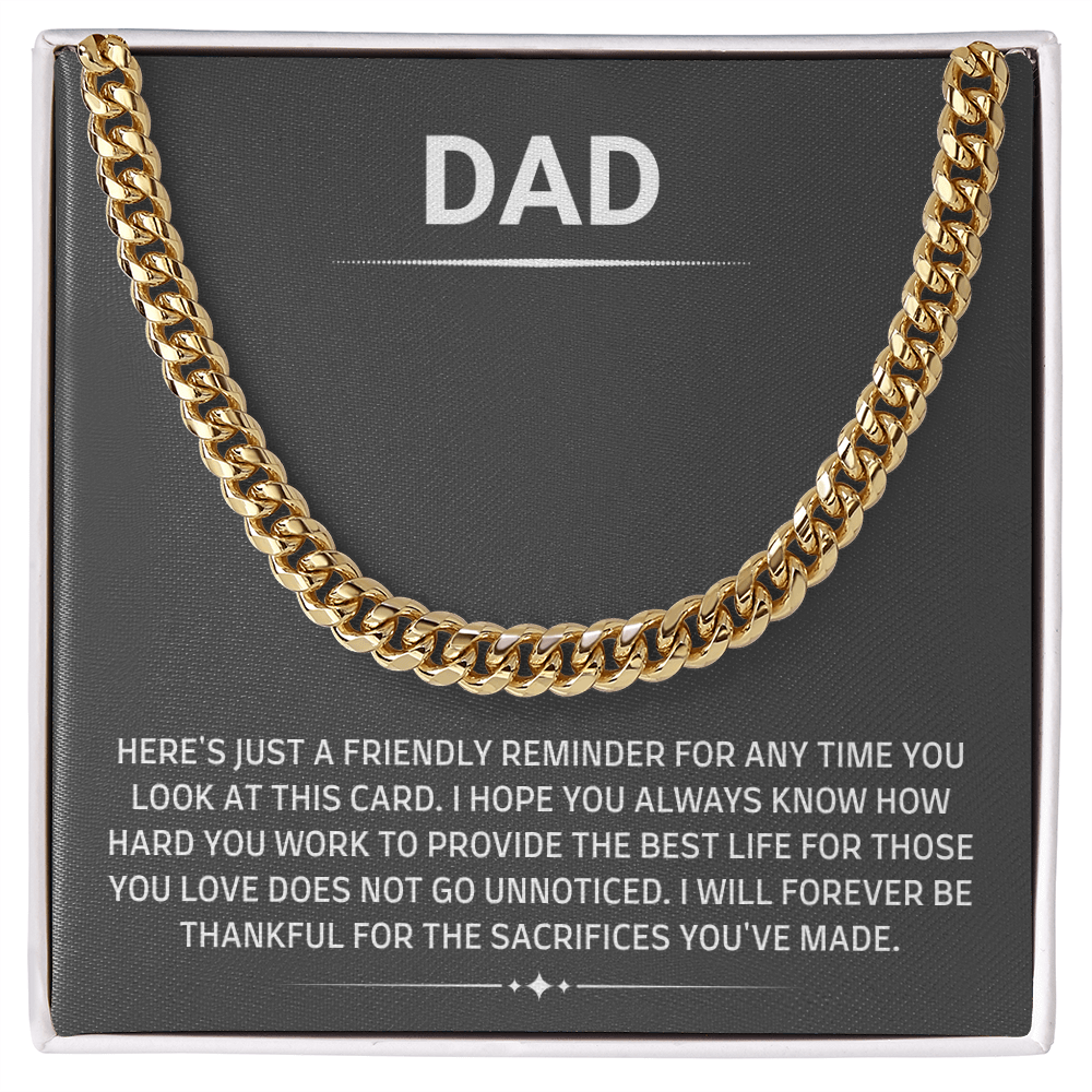 To My Dad – Heartfelt “You're Not Unnoticed” Sentimental Gift