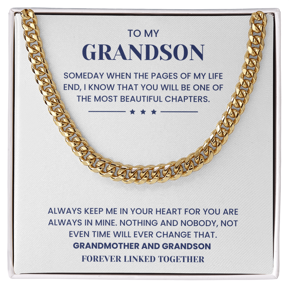 To My Grandson Emotional Forever Bond Gift Jewelry