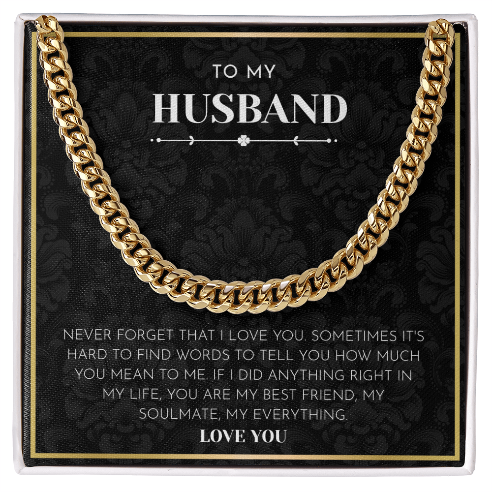 To My Husband - "You Are My Everything" Heartfelt Jewelry Gift