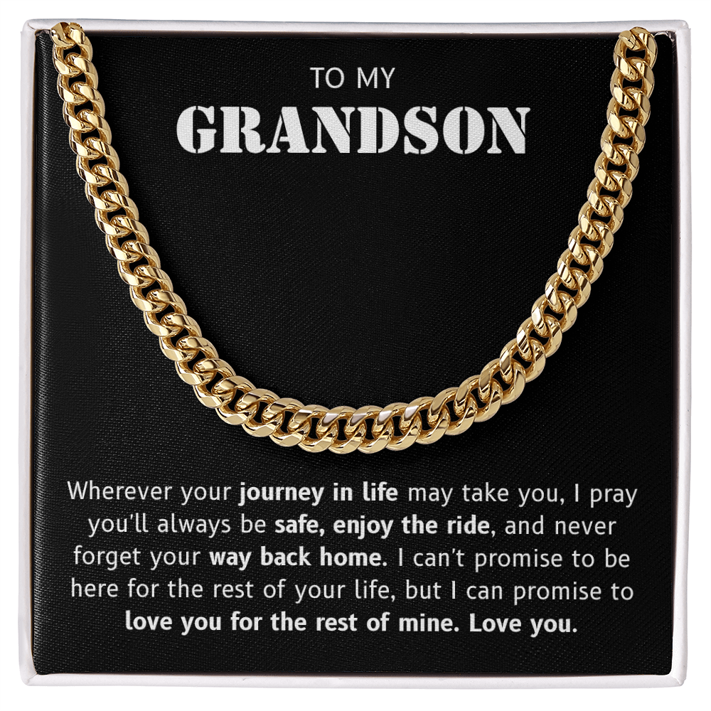 Grandson Necklace Gift – Eternal Love & Blessings Symbol
