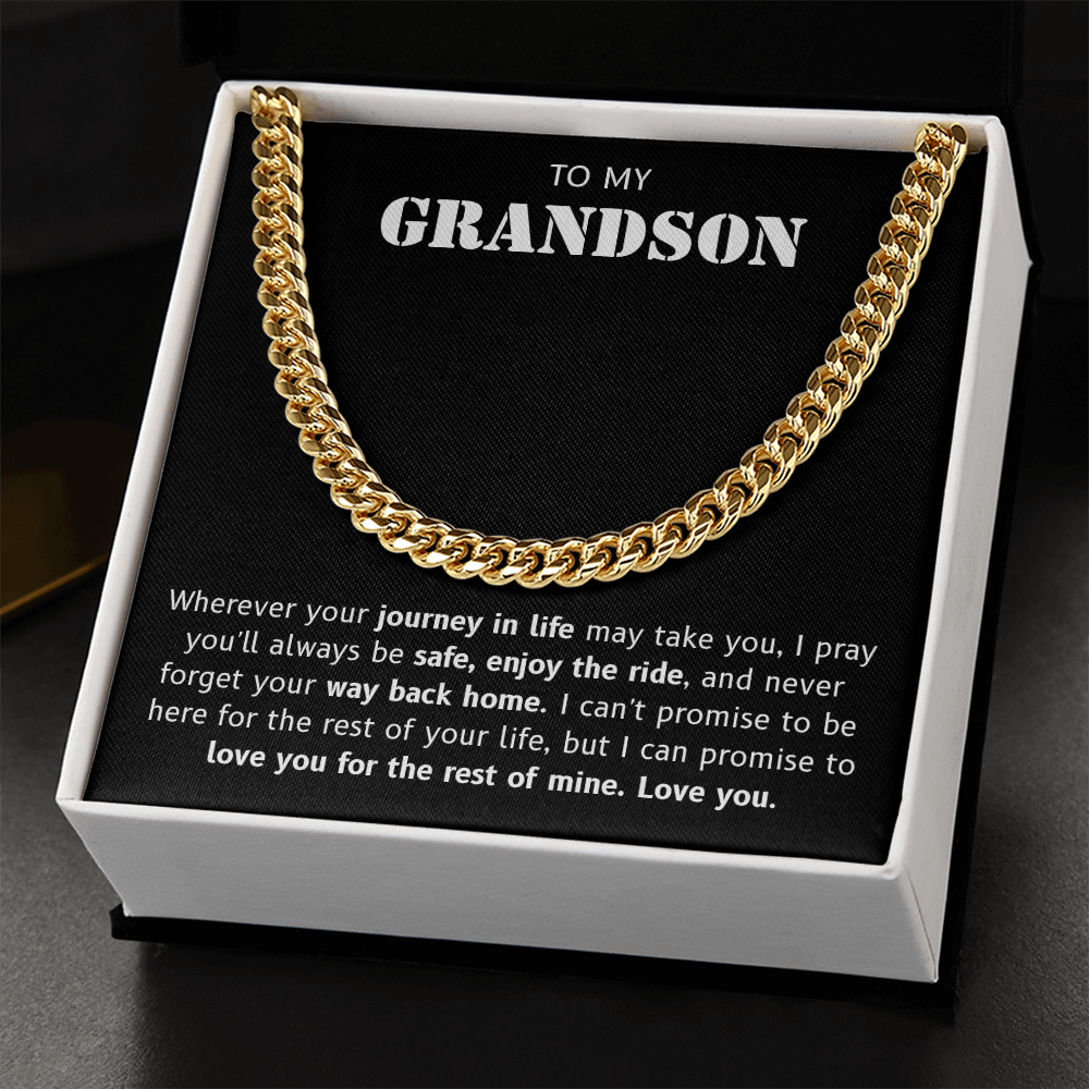 Grandson Necklace Gift – Eternal Love & Blessings Symbol