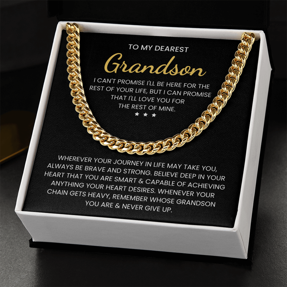 To My Grandson: Be Brave & Strong – Heartfelt Gift Jewelry