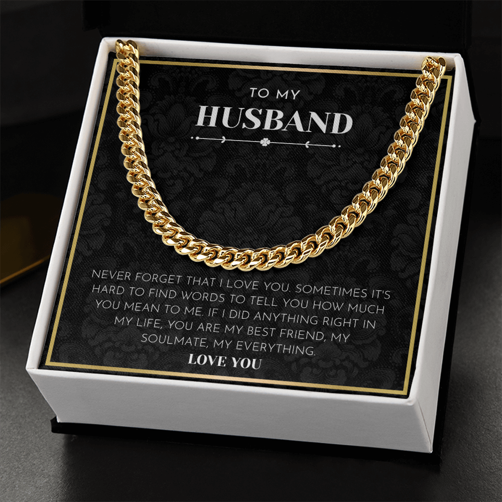 To My Husband - "You Are My Everything" Heartfelt Jewelry Gift
