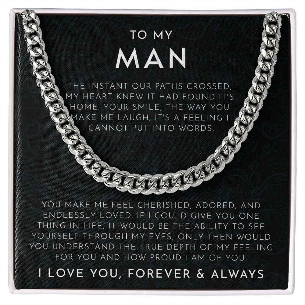 To My Man – Heartfelt “I Love You Forever” Sentimental Gift