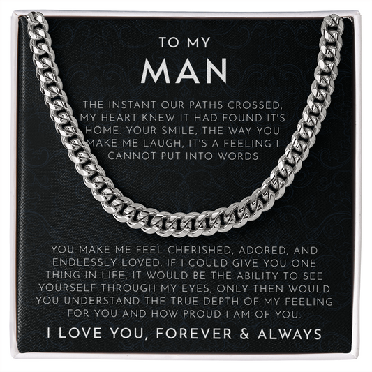 To My Man – Heartfelt “I Love You Forever” Sentimental Gift
