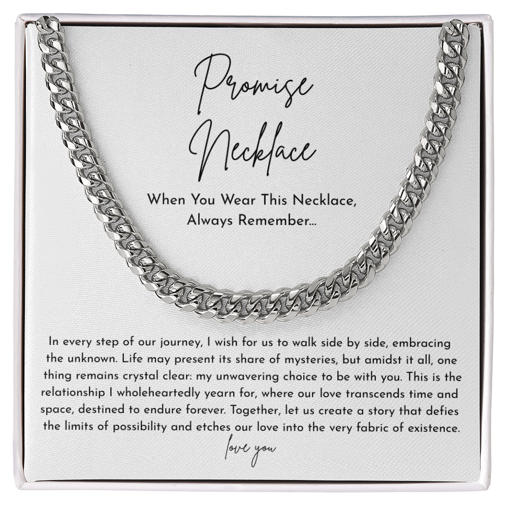 Sentimental Gift for Promise – "Our Love Transcends Time" Necklace