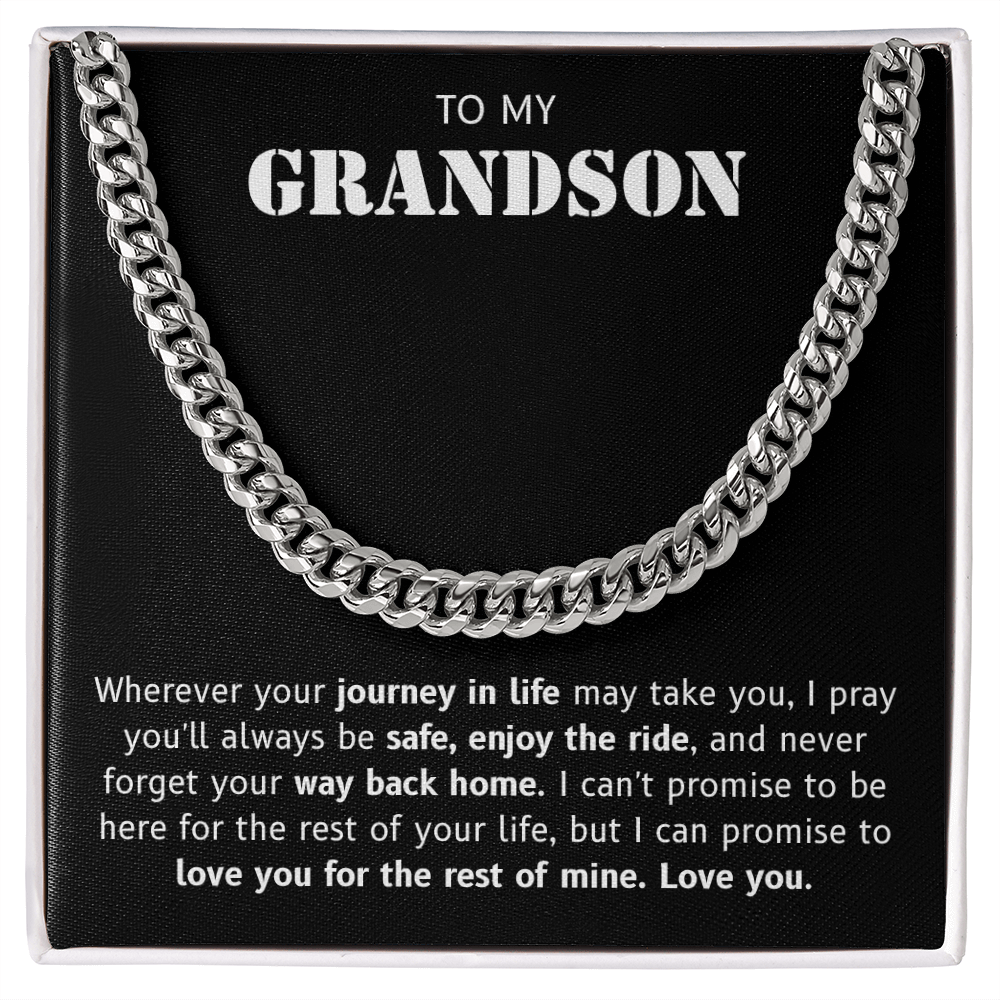 Grandson Necklace Gift – Eternal Love & Blessings Symbol