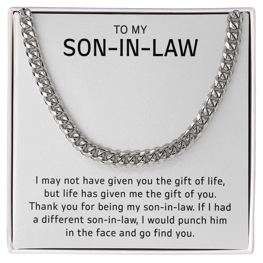 Son-in-Law Gift Sentimental Jewelry with Heartfelt Message Card