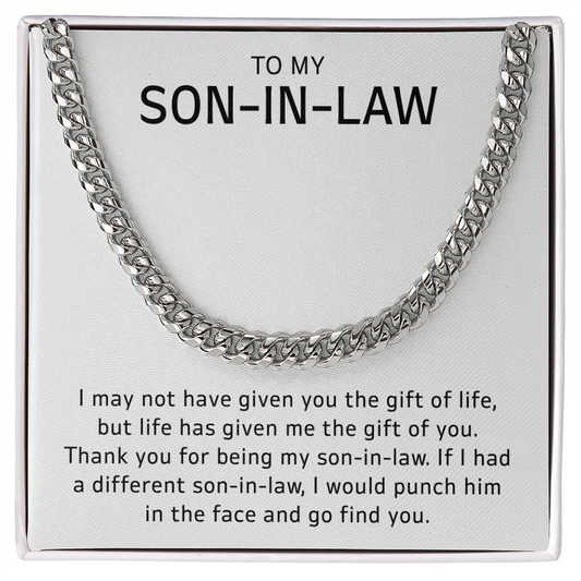 Son-in-Law Gift Sentimental Jewelry with Heartfelt Message Card