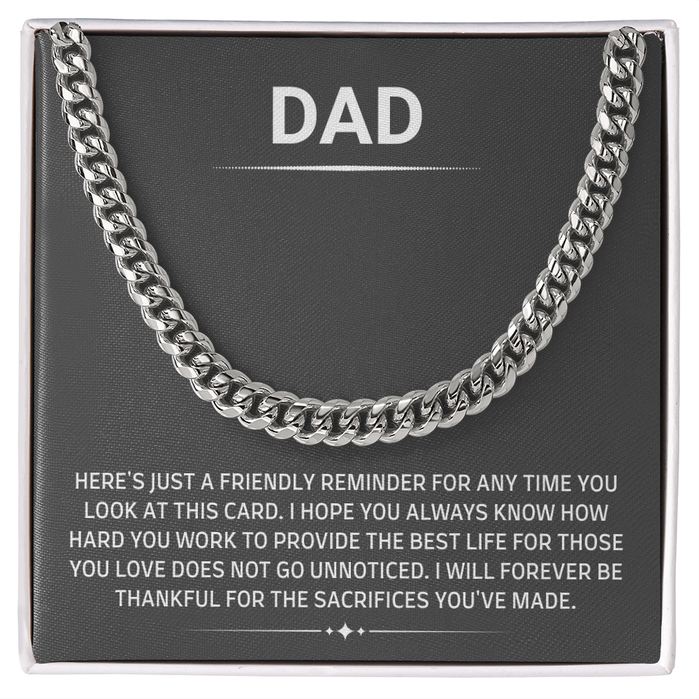 To My Dad – Heartfelt “You're Not Unnoticed” Sentimental Gift