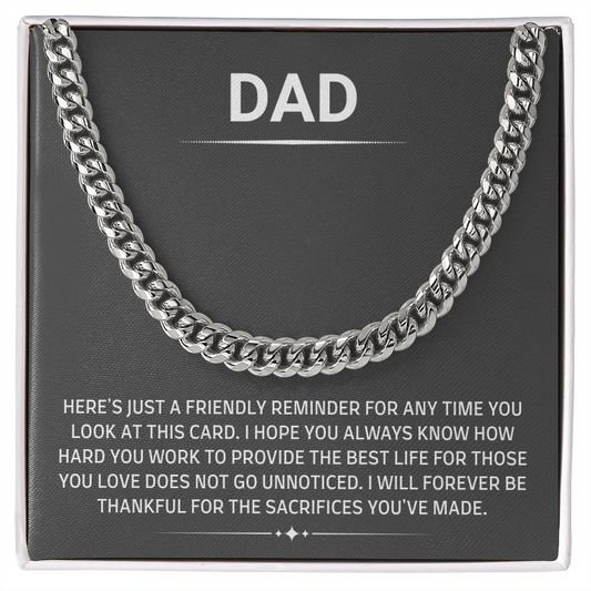 To My Dad – Heartfelt “You're Not Unnoticed” Sentimental Gift