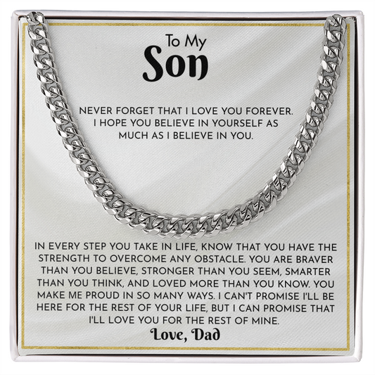 Sentimental Gift for Son – You Are Stronger Than You Know Jewelry