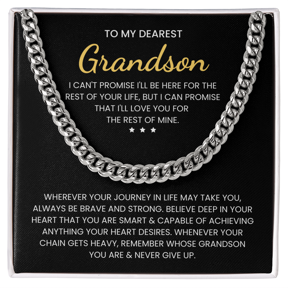 To My Grandson: Be Brave & Strong – Heartfelt Gift Jewelry
