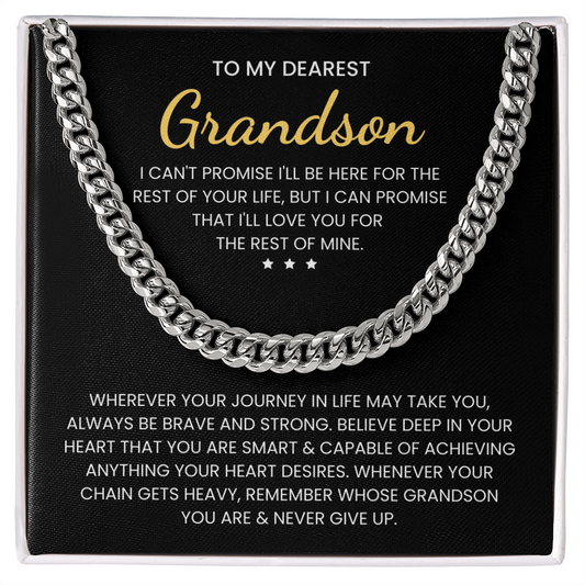 To My Grandson: Be Brave & Strong – Heartfelt Gift Jewelry