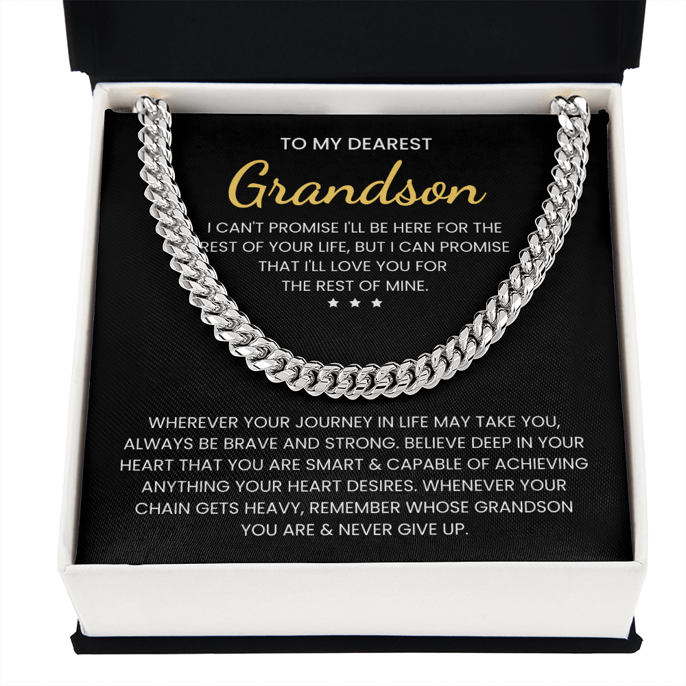 To My Grandson: Be Brave & Strong – Heartfelt Gift Jewelry