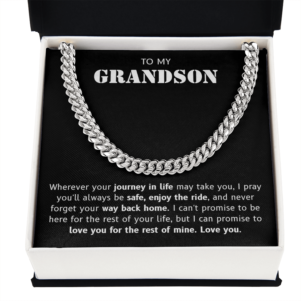 Grandson Necklace Gift – Eternal Love & Blessings Symbol