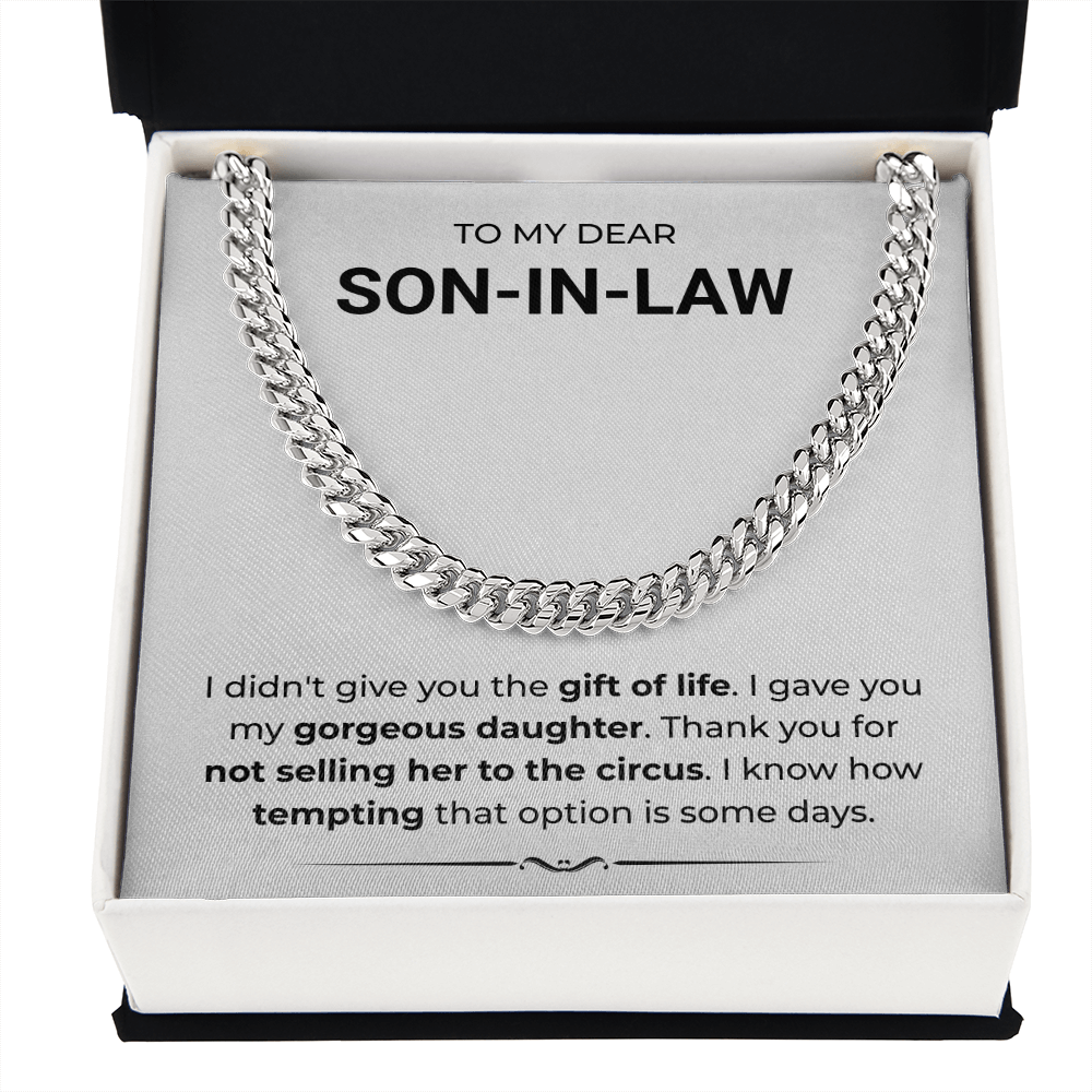 To My Son-in-law – "You're Her Rock, and a Blessing to Our Family" A Sentimental Jewelry Surprise