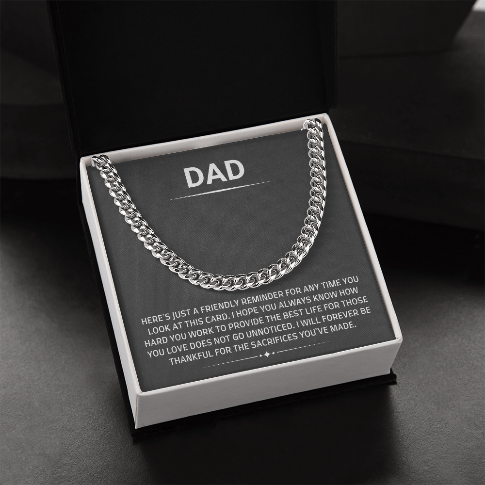 To My Dad – Heartfelt “You're Not Unnoticed” Sentimental Gift