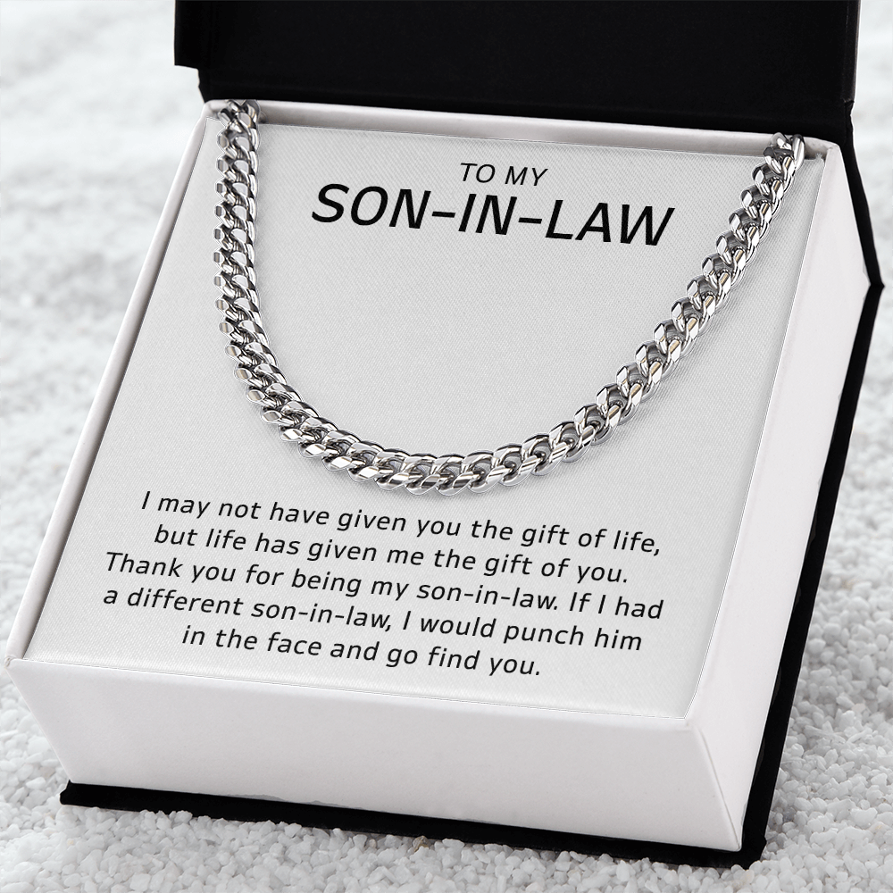 Son-in-Law Gift Sentimental Jewelry with Heartfelt Message Card