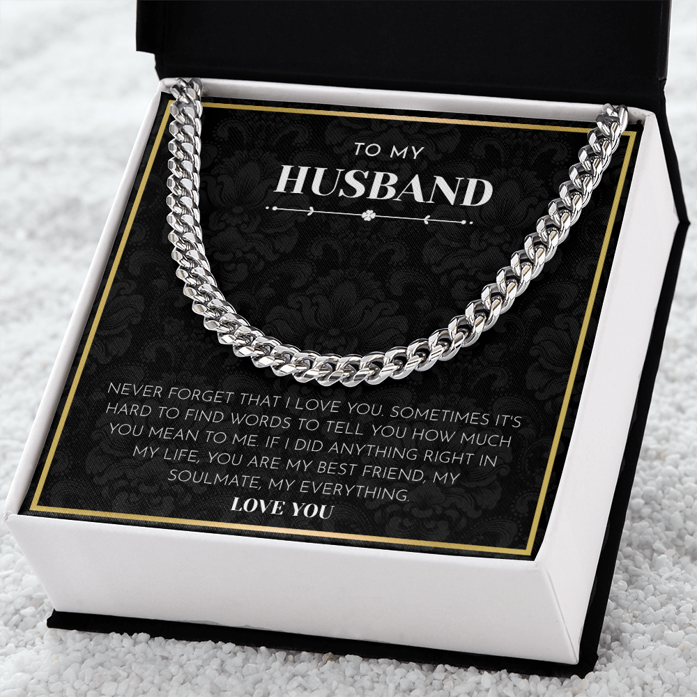 To My Husband - "You Are My Everything" Heartfelt Jewelry Gift