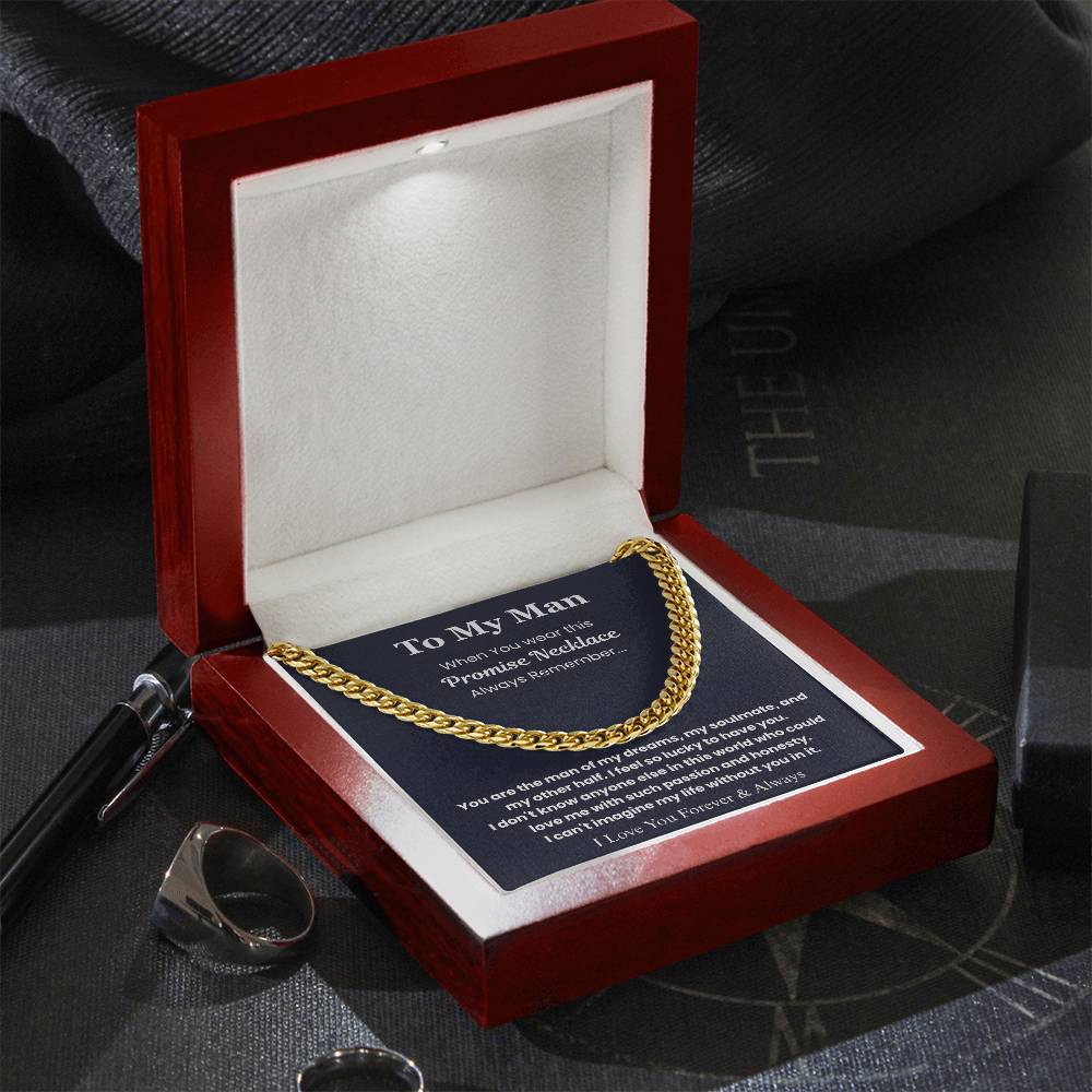 To My Man – “Forever & Always” Cuban Link Chain