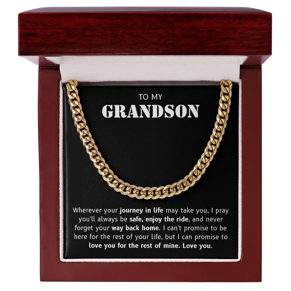 Grandson Necklace Gift – Eternal Love & Blessings Symbol