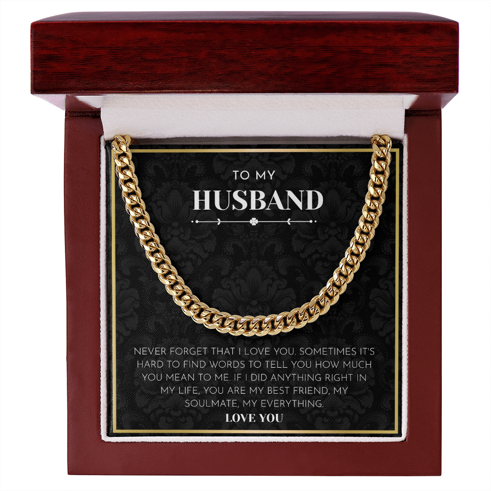 To My Husband - "You Are My Everything" Heartfelt Jewelry Gift