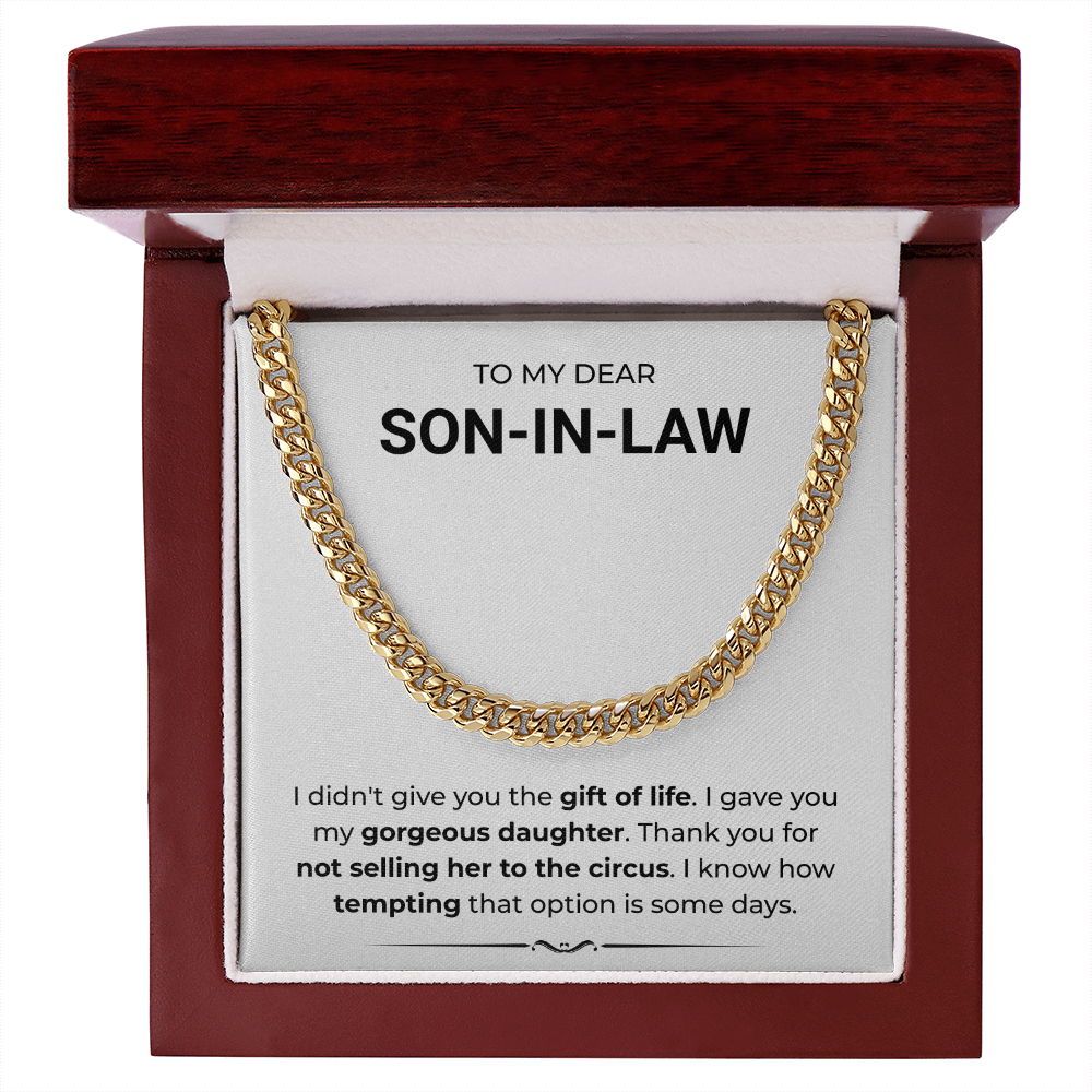 To My Son-in-law – "You're Her Rock, and a Blessing to Our Family" A Sentimental Jewelry Surprise