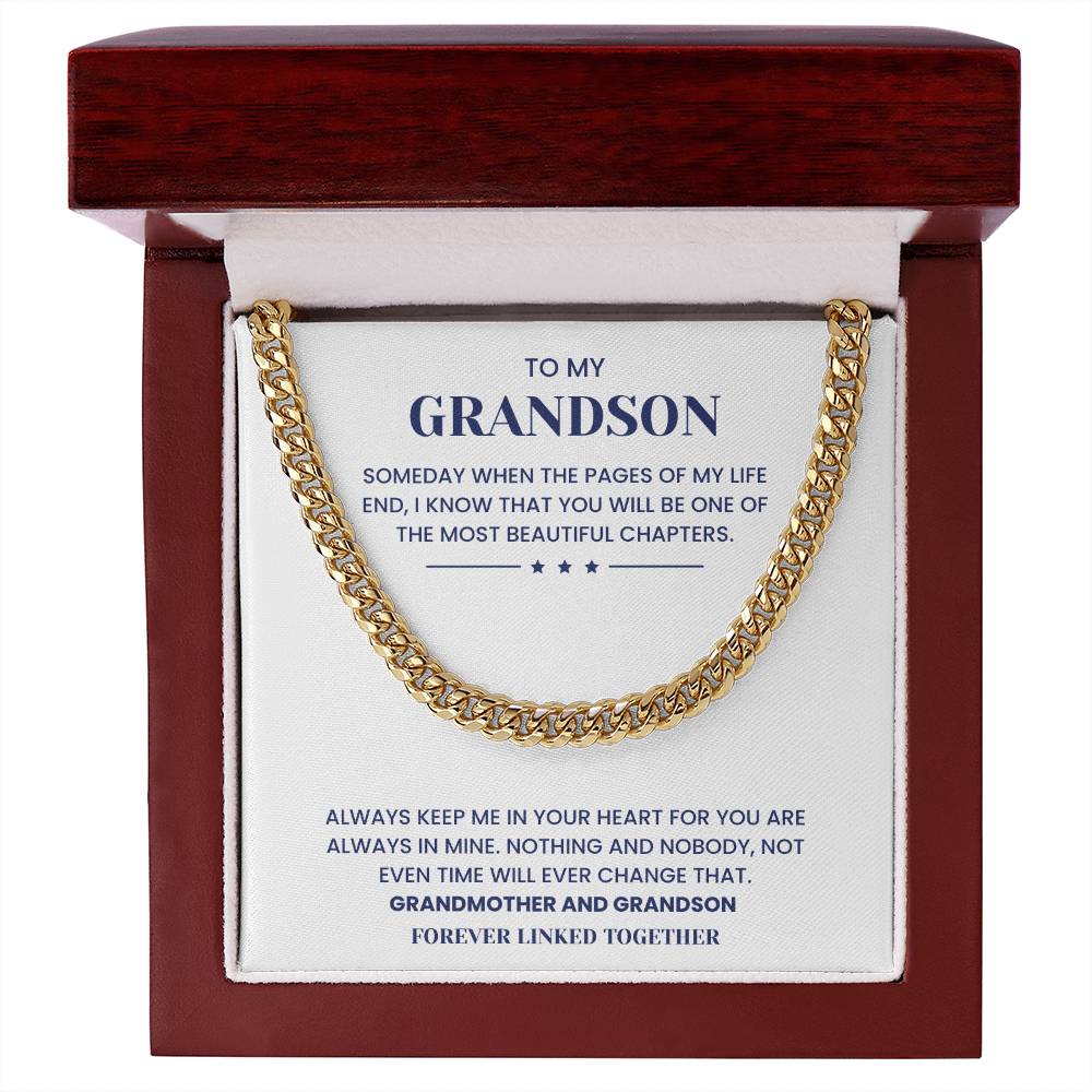 To My Grandson Emotional Forever Bond Gift Jewelry