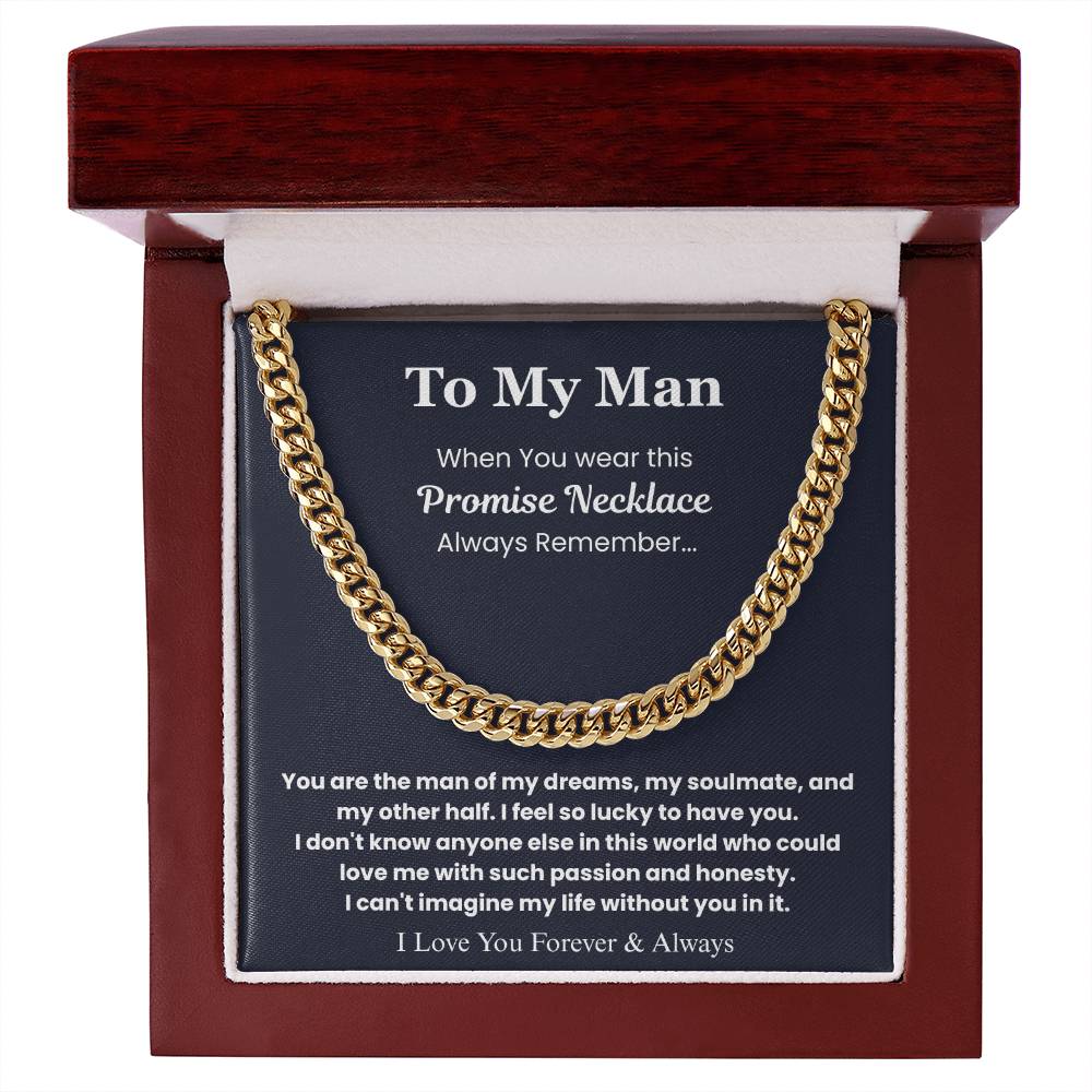 To My Man – “Forever & Always” Cuban Link Chain