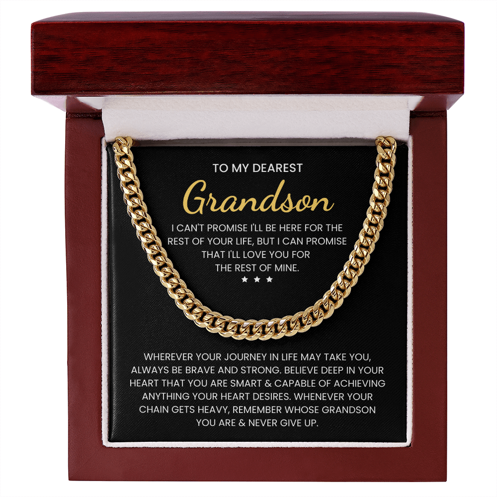To My Grandson: Be Brave & Strong – Heartfelt Gift Jewelry