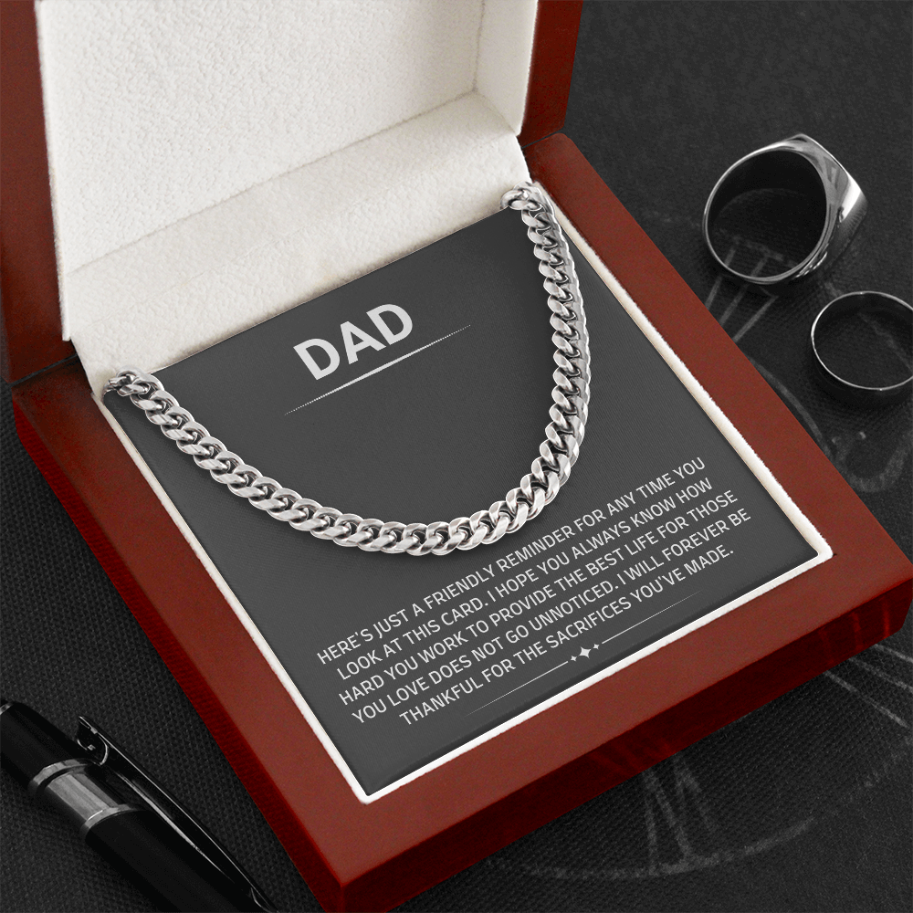 To My Dad – Heartfelt “You're Not Unnoticed” Sentimental Gift