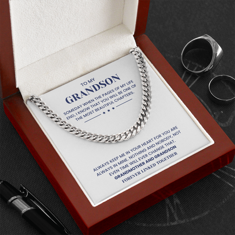 To My Grandson Emotional Forever Bond Gift Jewelry