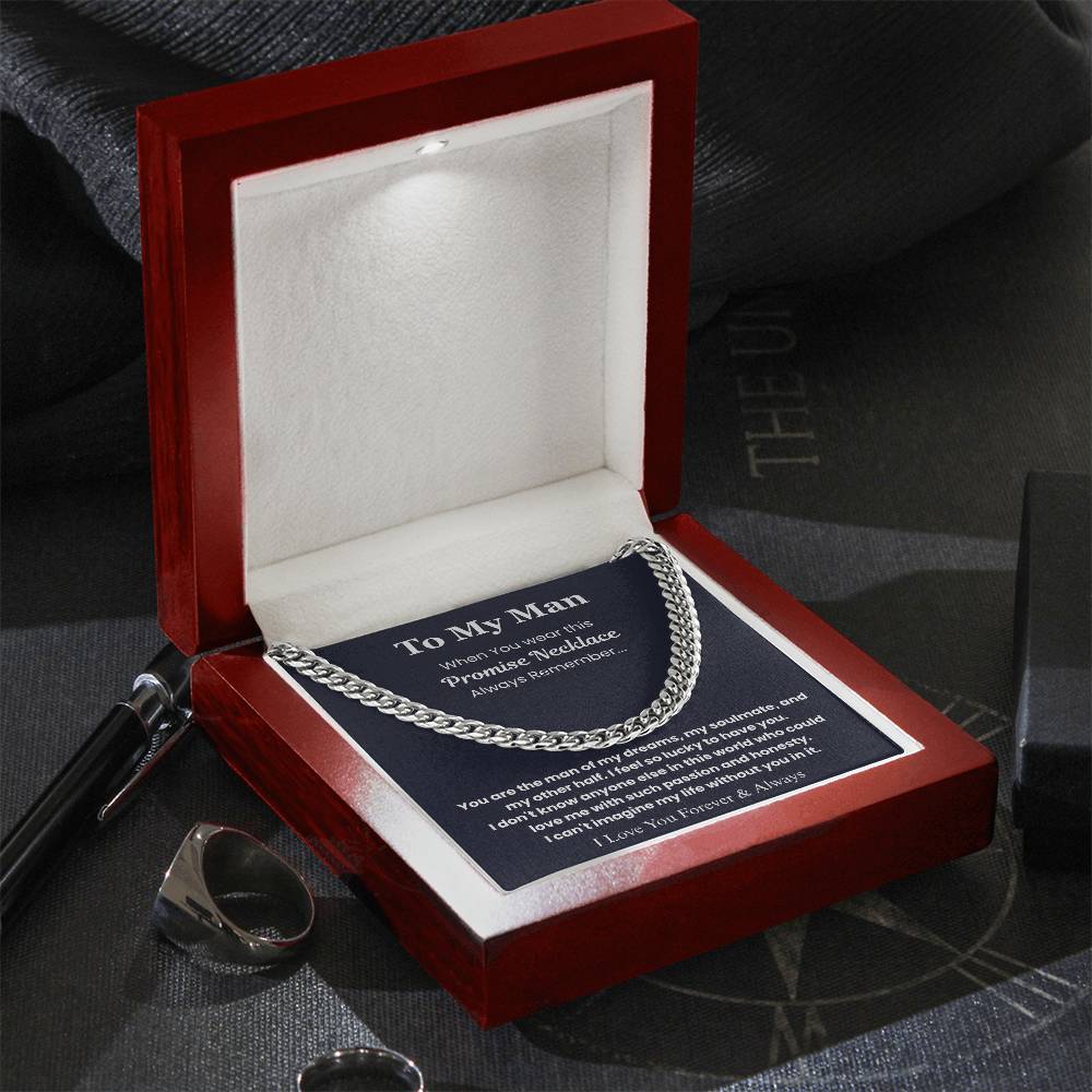 To My Man – “Forever & Always” Cuban Link Chain