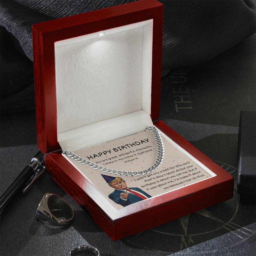 To My Son-in-Law – “You Are Amazing” Cuban Link Chain