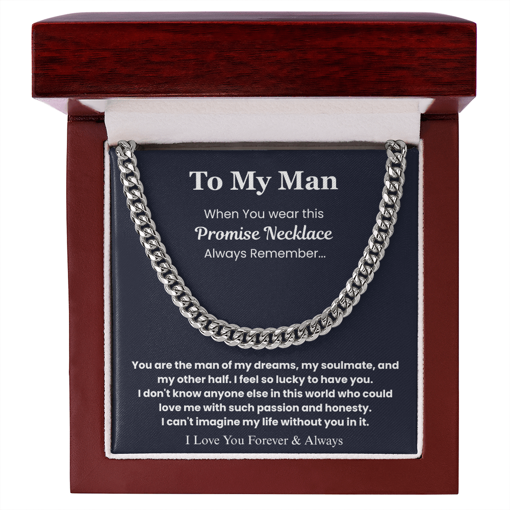 To My Man – “Forever & Always” Cuban Link Chain