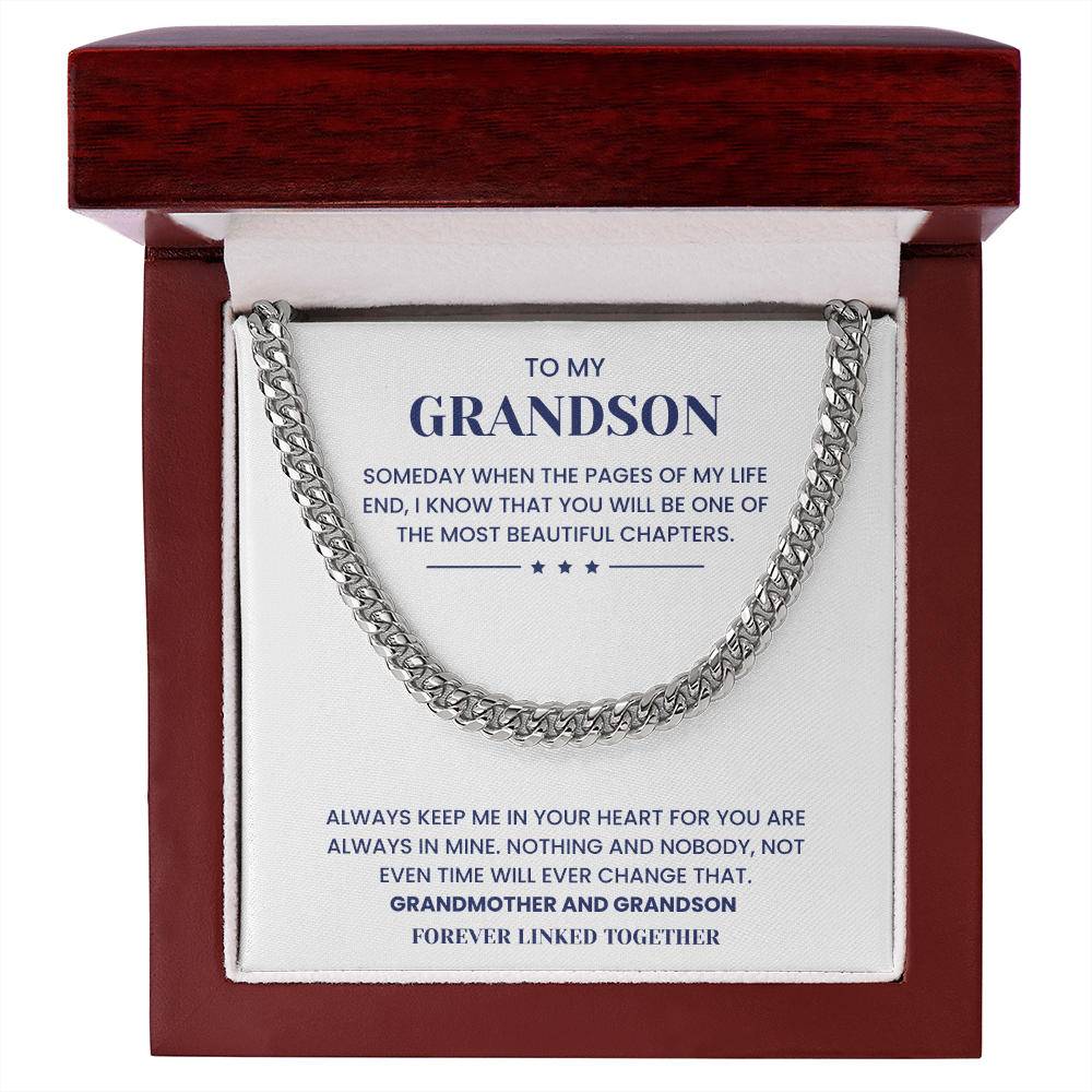 To My Grandson Emotional Forever Bond Gift Jewelry