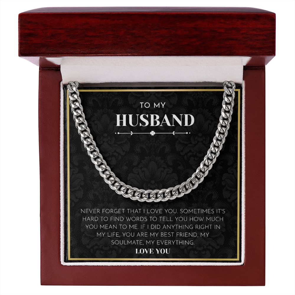 To My Husband - "You Are My Everything" Heartfelt Jewelry Gift