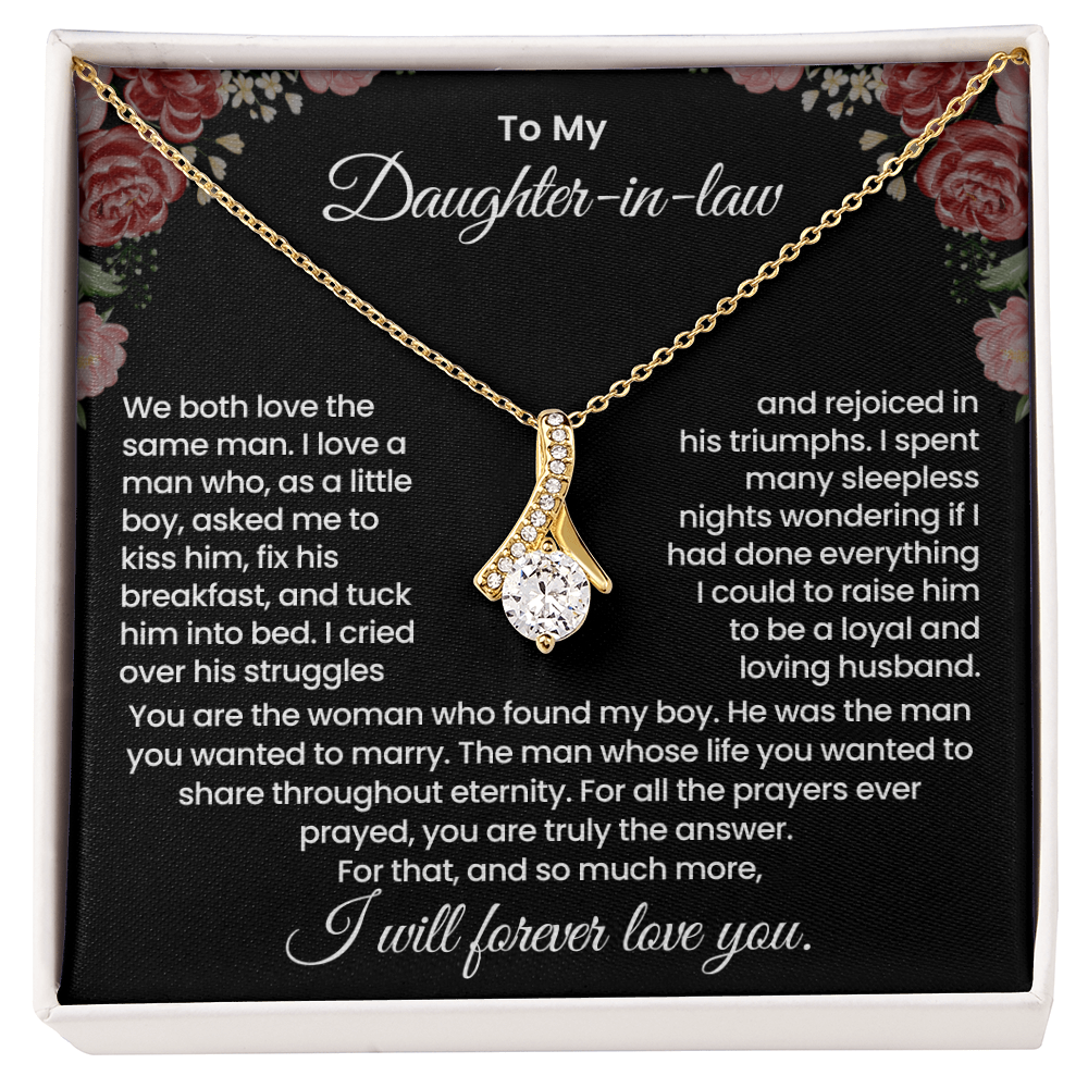 To My Daughter-in-law "Truly the Answer" Alluring Beauty Necklace