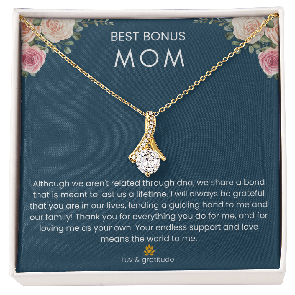 Best Bonus Mom - "Forever Grateful" Alluring Beauty Necklace
