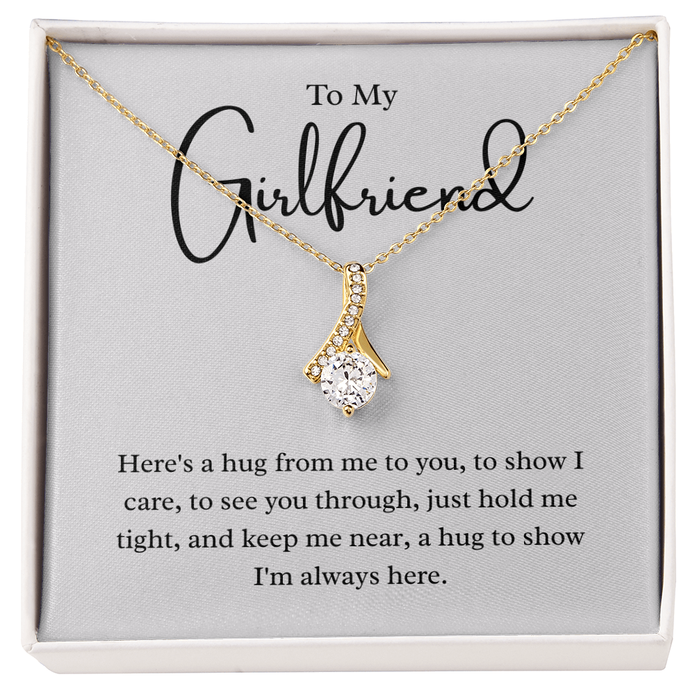 To My Girlfriend – "A Hug from My Heart" Alluring Beauty Necklace