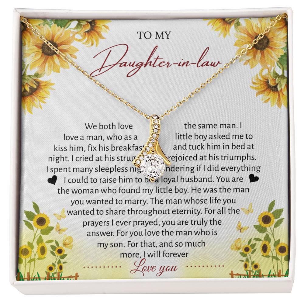 To My Daughter-in-law – “The One Who Loves My Son” Alluring Beauty Necklace