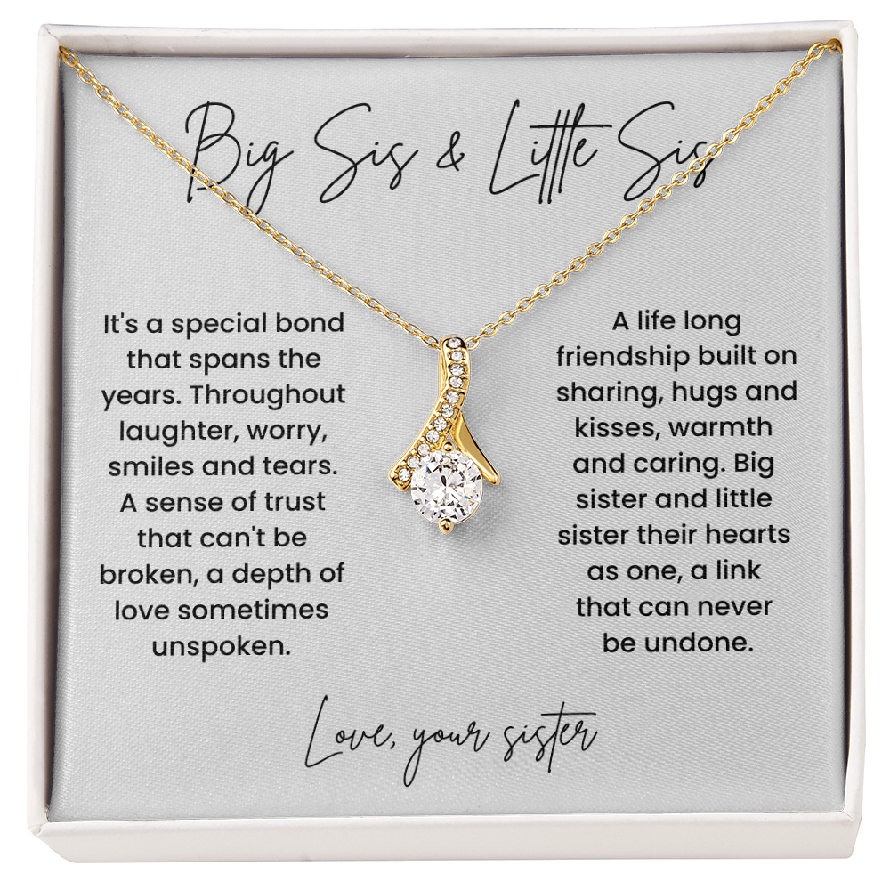 To My Sister - "Life Long Friendship" Alluring Beauty Necklace