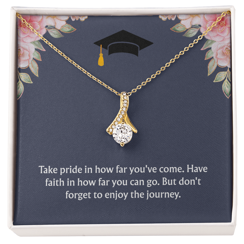 Graduation Gift: "Enjoy the Journey" Alluring Beauty Necklace