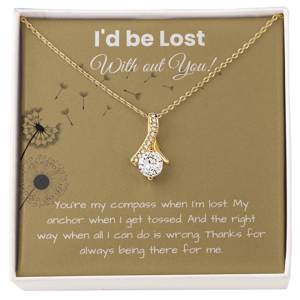 To My Girlfriend - ''My Compass, My Anchor'' Alluring Beauty Necklace