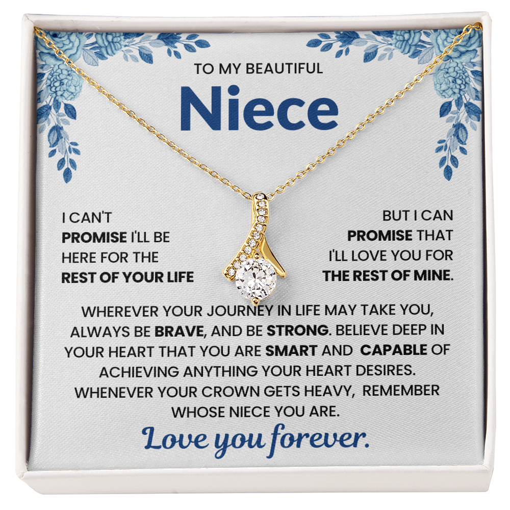 To My Niece Sentimental Gift Necklace