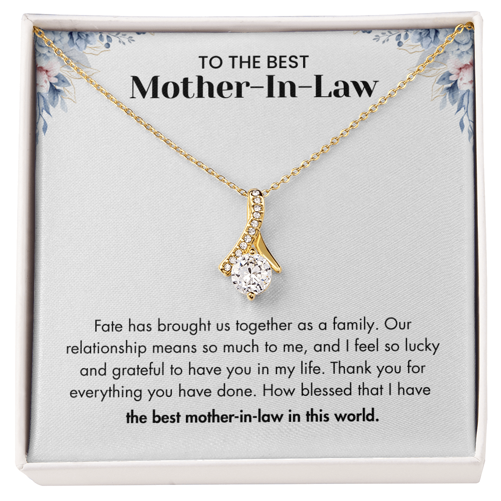 To The Best Mother-in-law – "Our Relationship Means So Much To Me" Sentimental Jewelry Gift of Love