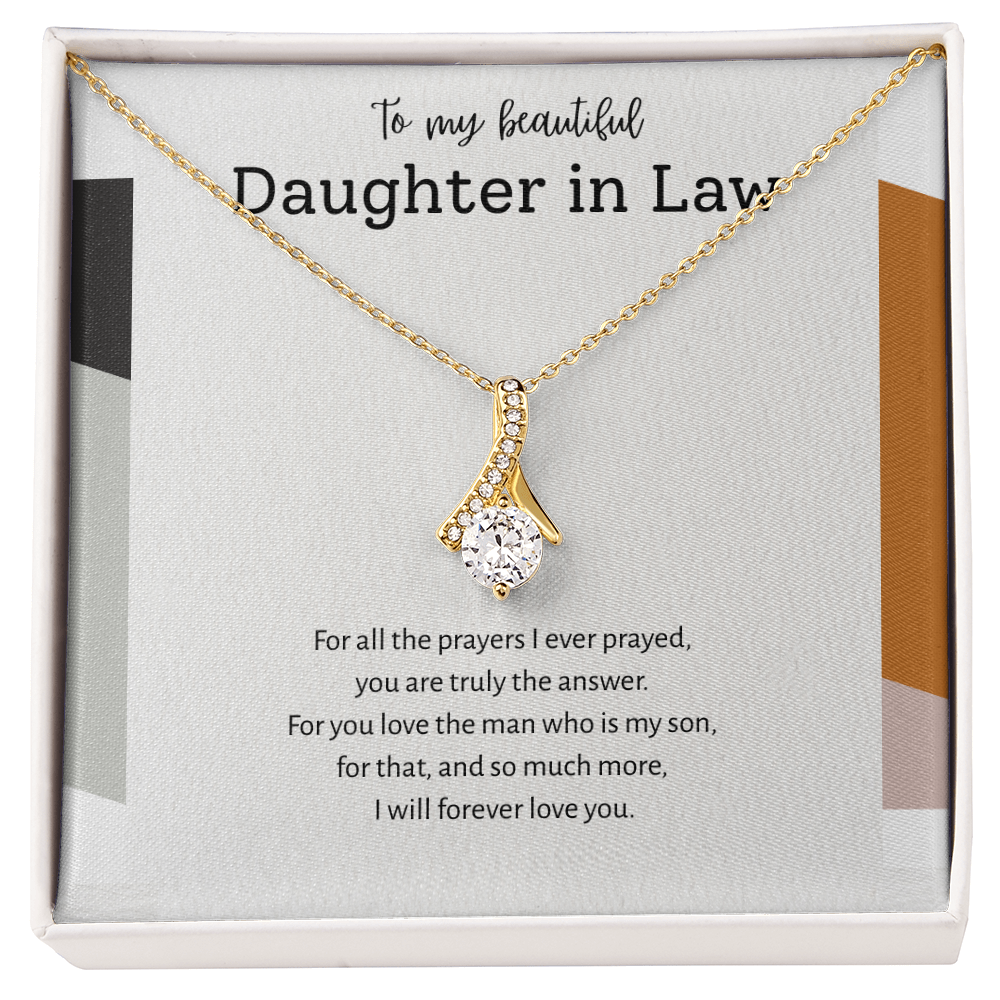 To My Daughter-in-Law – “Answered Prayers” Alluring Beauty Necklace